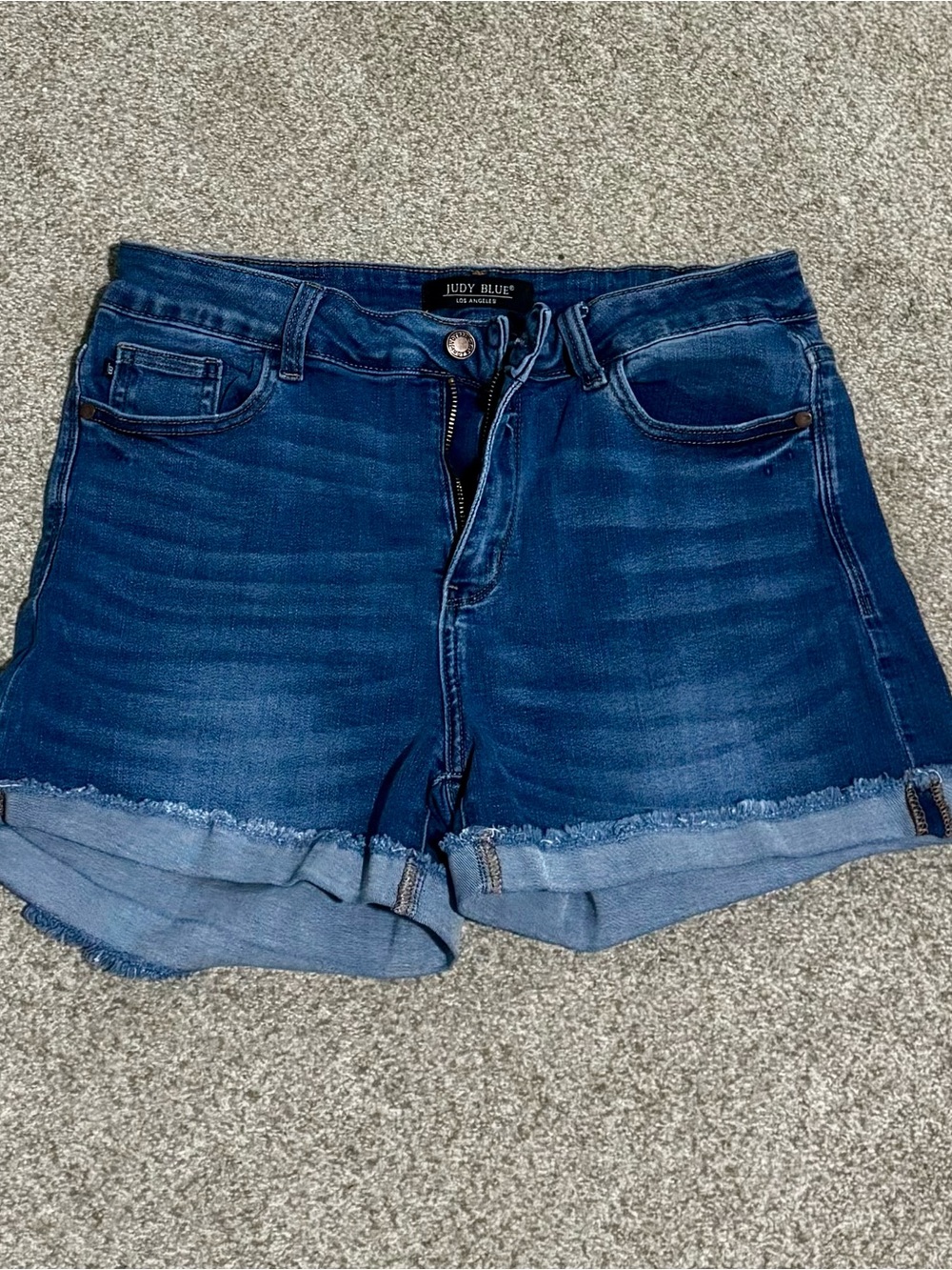 Judy Blue Rolled Hem Denim Shorts-XL